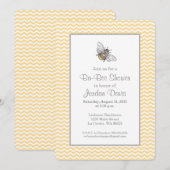 ハニービーベイビーシャワー 招待状 (正面/裏面)