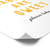 ハニービーベビーは甘い好意シンボルや象徴 ポスター (角)