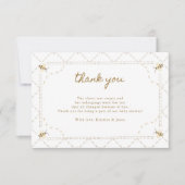 ハニービーベビーシャワーサンキューカード サンキューカード (正面)