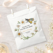 ハニービーベビーシャワーフェイバーバッグ | ありがとうハネック フェイバーバッグ (クリップ留めされた状態)