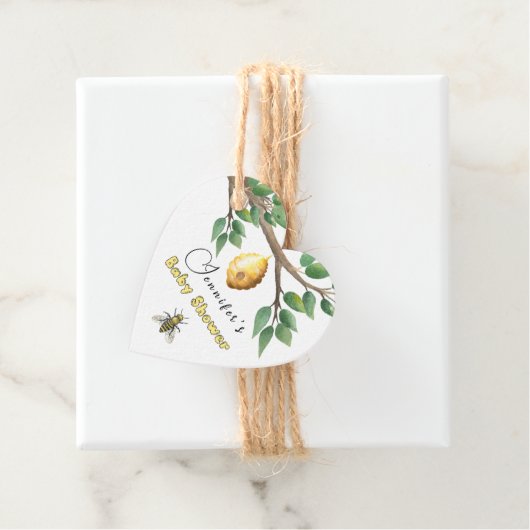 ハニービーベビーシャワーメッセージカード フェイバータグ (インサイチュ)