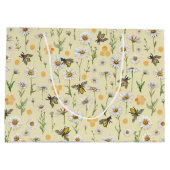 ハニービーベビーシャワー抱き枕 | （昆虫）マルハナバチパターン ラージペーパーバッグ (裏面)