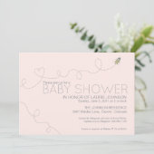 ハニービーベビーシャワー招待状 招待状 (スタンド正面)