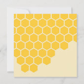 ハニービーベビーシャワー招待状 招待状 (裏面)