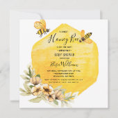 ハニービーベビーシャワー招待状 招待状 (正面)