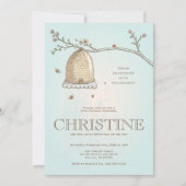 ハニービーベビーシャワー招待状 招待状 (正面)