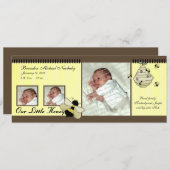 ハニービーベビー誕生のお知らせ 案内状 (正面/裏面)