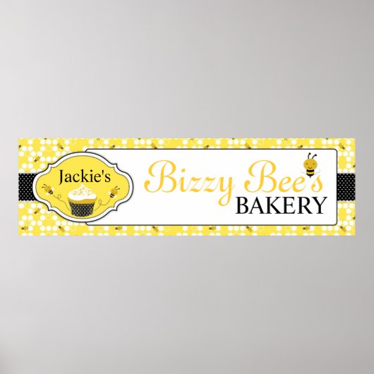 ハニービーベーカリービジネスバナー ポスター (正面)