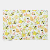 ハニービーホワイト キッチンタオル (横)