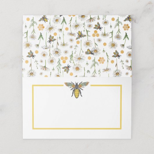 ハニービーモンミートビーベイビーシャワー座席表 | ブー プレイスカード (外部開封)