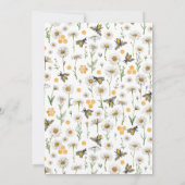 ハニービーモンミートビーベイビーシャワー招待状 | ウィー 招待状 (裏面)