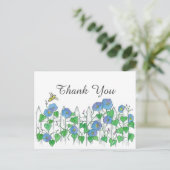 ハニービーモーニンググローリーフラワーサンキュー ポストカード (スタンド正面)