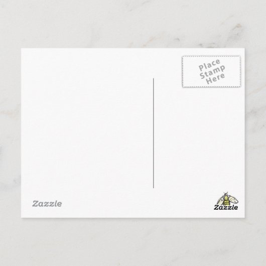 ハニービーモーニンググローリーフラワーサンキュー ポストカード (裏面)