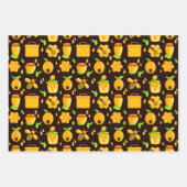 ハニービーラッピング紙セット3 ラッピングペーパーシート (正面3)