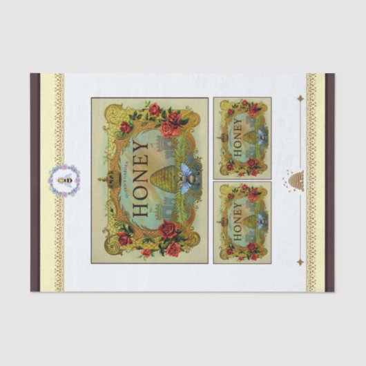 ハニービーラベル 薄葉紙 (正面)