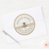 ハニービーレーベルクラフトビーキーパーアピール ラウンドシール (封筒)