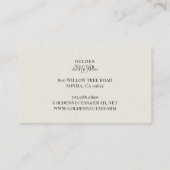 ハニービーロゴビーキーパー養蜂場 名刺 (裏面)