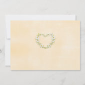 ハニービーワイルドフラワーガールバースデーパーティー写真 招待状 (裏面)