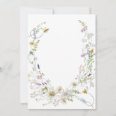 ハニービーワイルドフラワーベビーイン開花 招待状 (裏面)