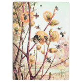 ハニービーヴィンテージイラストレーションクリップボード クリップボード (裏面)