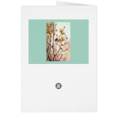 ハニービーヴィンテージイラストレーション空白のカード (裏面)