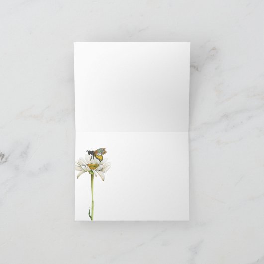 ハニービー両親ビー赤ちゃんシャワーありがとう車 サンキューカード (内部)