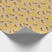 ハニービー包装紙 ラッピングペーパー (角)