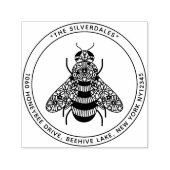 ハニービー名前をカスタムする&アドレスセルフインキングスタンプ セルフインキングスタンプ (デザイン)