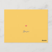 ハニービー峰おもしろいバレンタインデーのカード ポストカード (裏面)