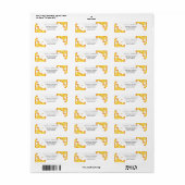 ハニービー差出人住所ラベル ラベル (フルシート)