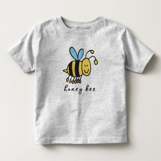 ハニービー幼児のトップまたはTシャツ トドラーTシャツ (正面)