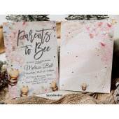 ハニービー招待状 ベビーシャワー 親になる人たちへ ハニービー 招待状