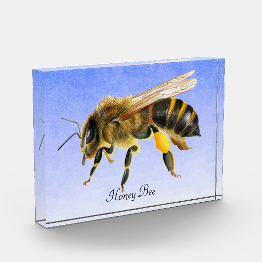 ハニービー水の色絵画のフォトブロック フォトブロック (左)