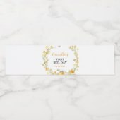 ハニービー水ボトルラベル誕生日 ペットボトルラベル (シングルラベル)