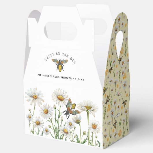 ハニービー甘い缶詰の赤ちゃんシャワーお願い フェイバーボックス (オープン)