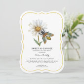 ハニービー甘いAs缶赤ちゃんシャワー招待状 (スタンド正面)