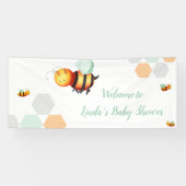 ハニービー男女兼用赤ちゃんシャワー 横断幕 (横)
