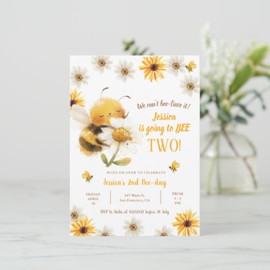 ハニービー第2誕生日-デイジービー第2誕生日 招待状 (スタンド正面)