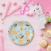 ハニービー紙プレート ペーパープレート (パーティー)