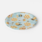 ハニービー紙プレート ペーパープレート (アングル)