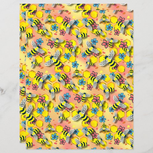 ハニービー紙 (正面/裏面)