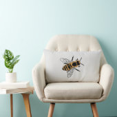 ハニービー絵画ズビーイラストレーション装飾用クッション ランバークッション (椅子)