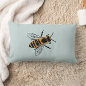 ハニービー絵画ズビーイラストレーション装飾用クッション ランバークッション (ブランケット)
