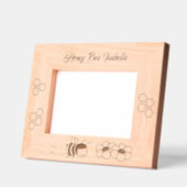 ハニービー花7 x 5 レーザー彫刻フレーム (左)