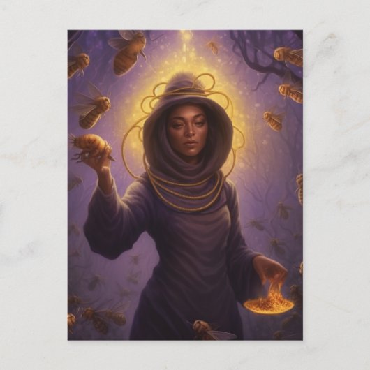 ハニービー葉書の美しい保護具 ポストカード (正面)