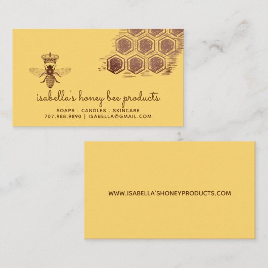 ハニービー製品 名刺 (正面/裏面)
