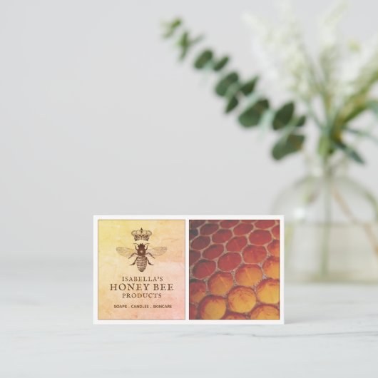 ハニービー製品 名刺 (スタンド正面)