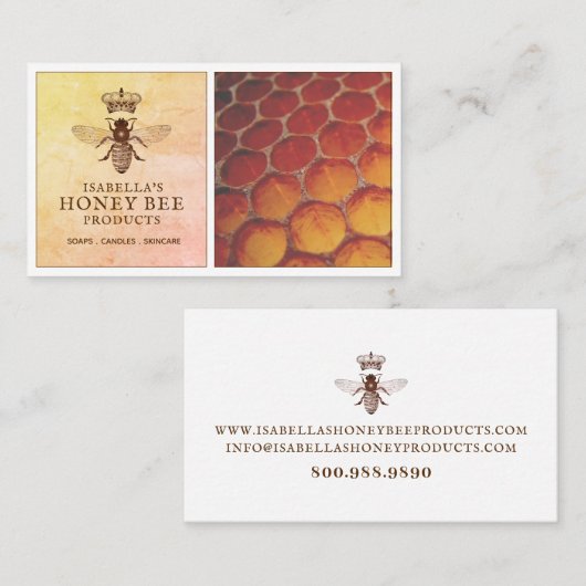 ハニービー製品 名刺 (正面/裏面)