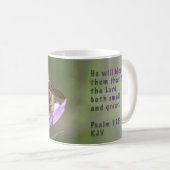 ハニービー詩篇115:13 KJV 11オズ。 コーヒーマグカップ (正面右)