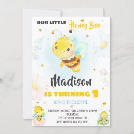 ハニービー誕生日の招待状Bee招待ガール 招待状